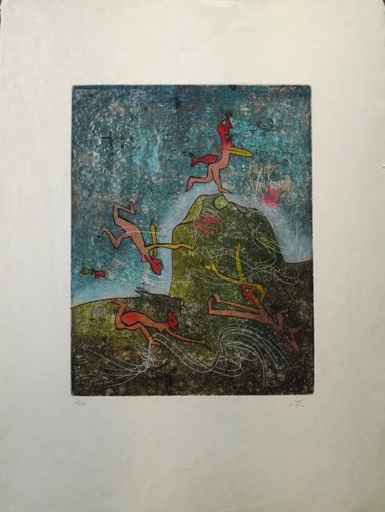 Engraving Matta - Composition