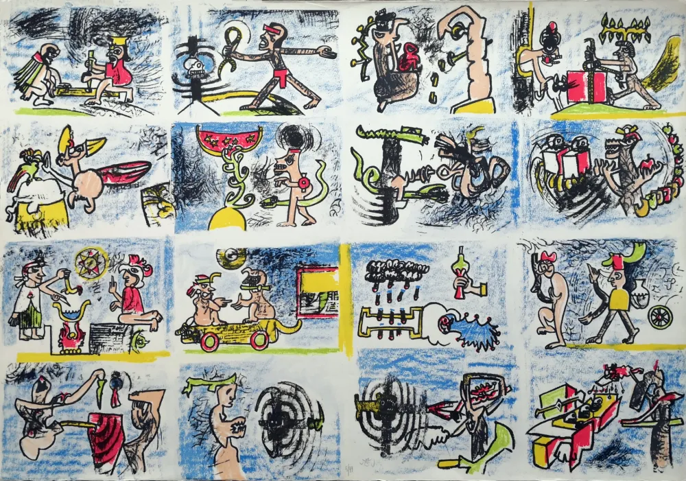 Lithograph Matta - Composition