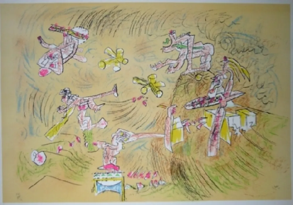 Lithograph Matta - Crueaut'elle