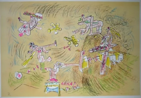 Lithograph Matta - Crueaut'elle