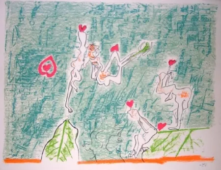 Lithograph Matta - Douze heures