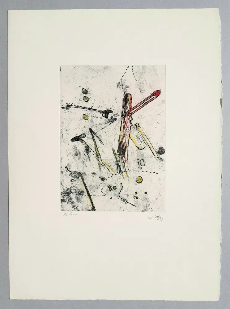 Aquatint Matta - Droite liberees