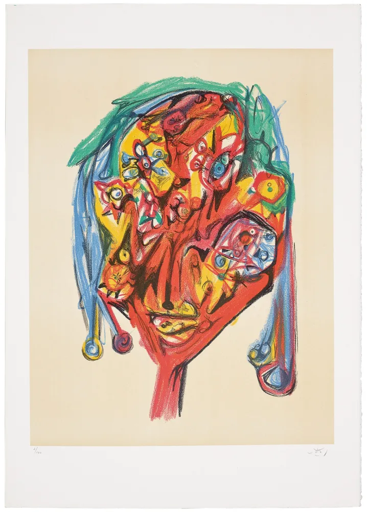 Lithograph Matta - D’Yeux