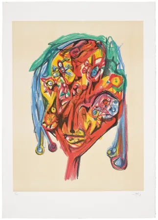 Lithograph Matta - D’Yeux