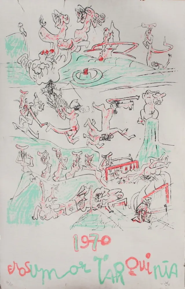 Screenprint Matta - Erosumor Tarquinia