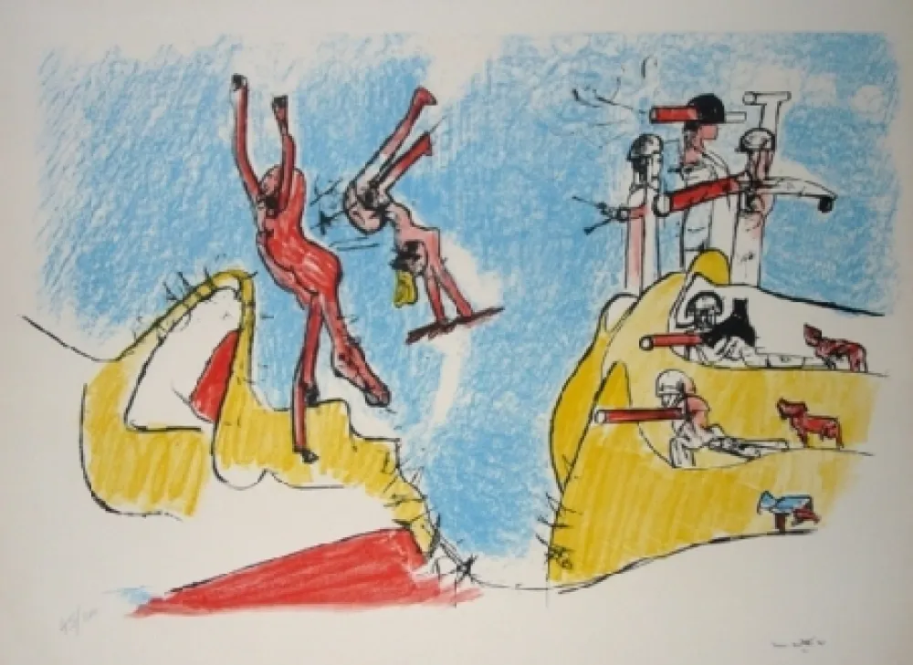 Lithograph Matta - Had a great fall