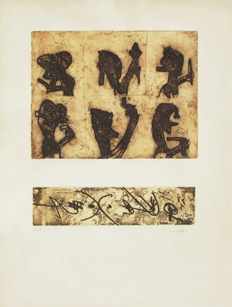 Etching And Aquatint Matta - Herring-Harangue