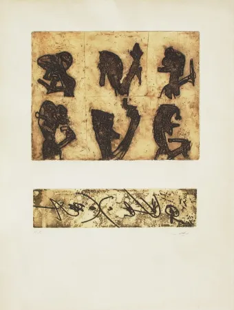 Etching And Aquatint Matta - Herring-Harangue