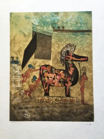 Etching And Aquatint Matta - Hom'Mere Chaosmos, Vol. I