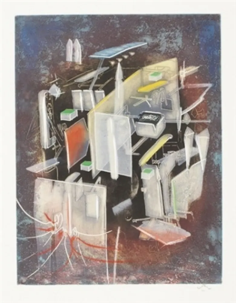 Etching And Aquatint Matta - Hom'mere III, suite complète 