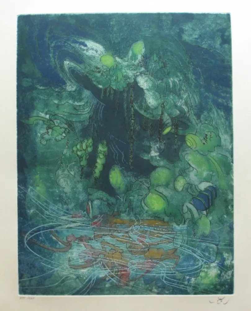 Etching And Aquatint Matta - Hom'mère - L'Eautre (planche 8)