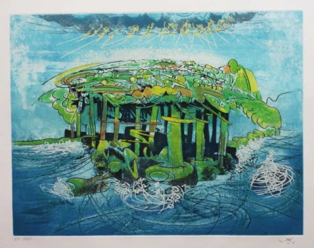 Etching And Aquatint Matta - Hom'mère - L'Eautre (planche 9)