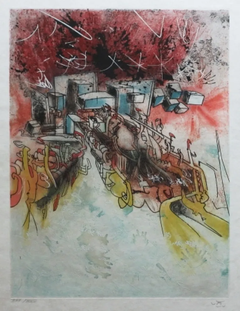 Etching And Aquatint Matta - Hom'mère - L'ergonaute - Le Palais d'hiver