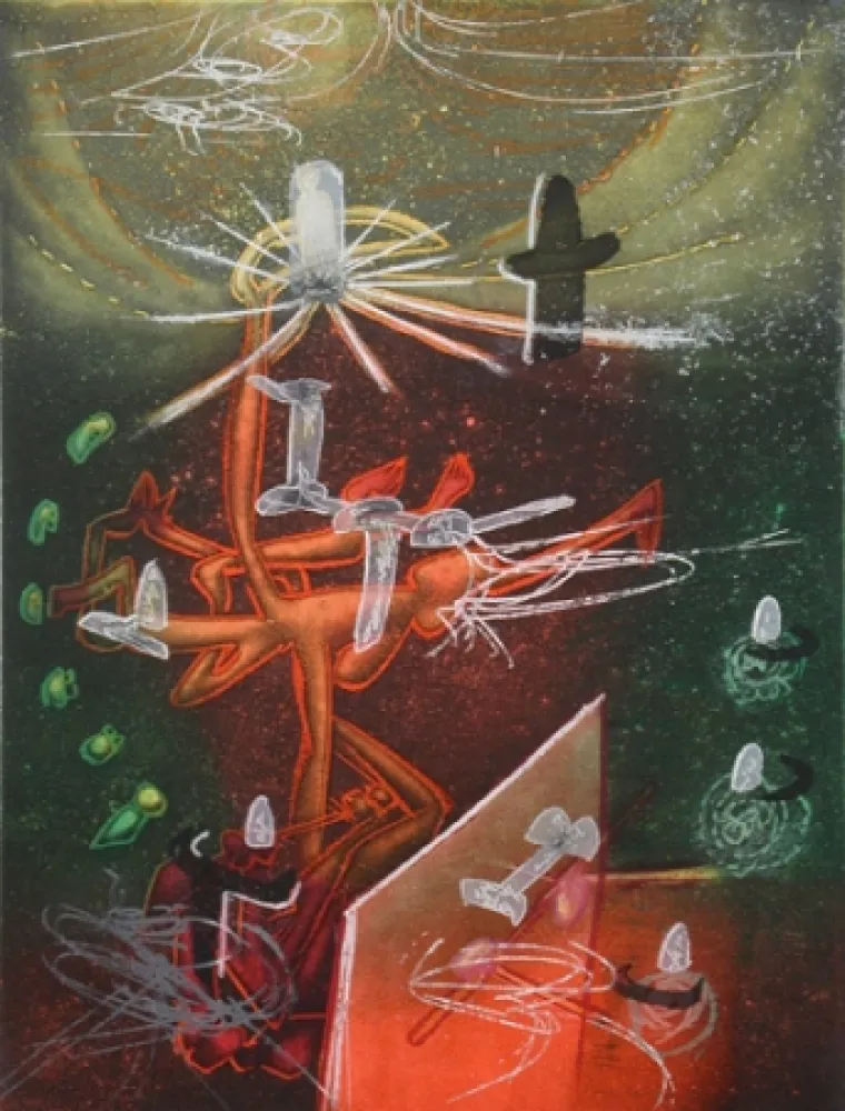 Etching And Aquatint Matta - Je Fixe des Vertiges