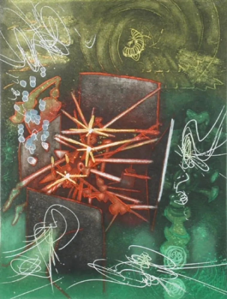 Etching And Aquatint Matta - Je Suis Intact