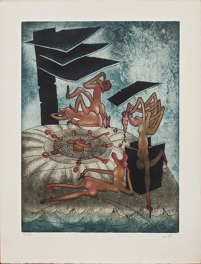 Etching Matta - La danse de la morte 