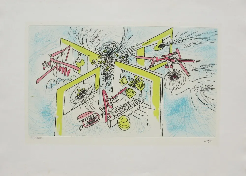 Etching And Aquatint Matta - La grande invariante