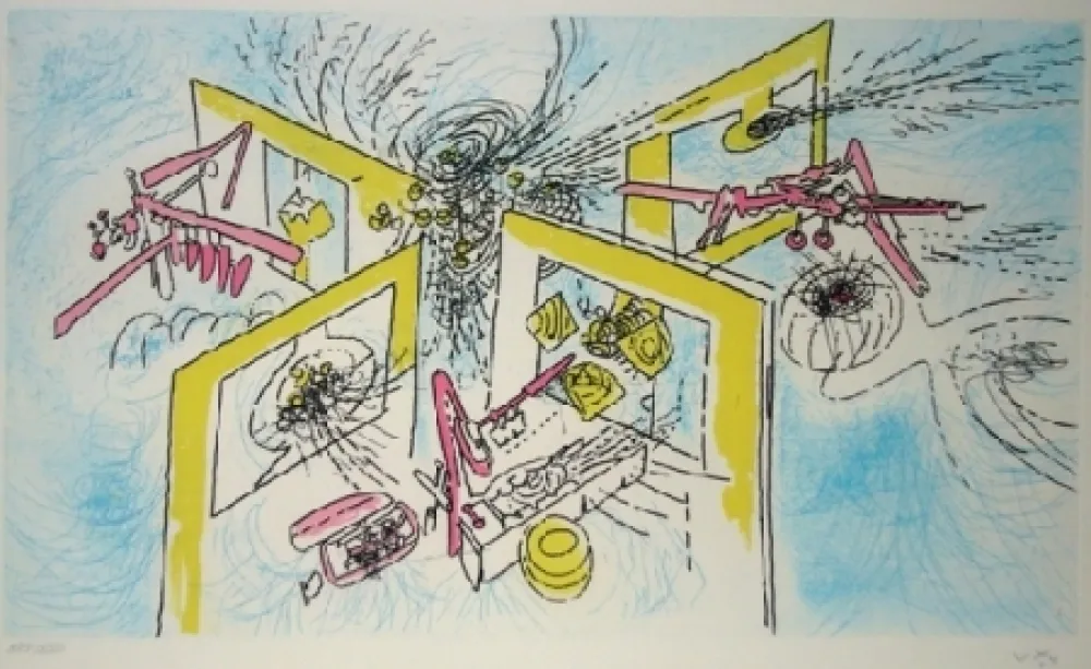 Lithograph Matta - La grande invariante