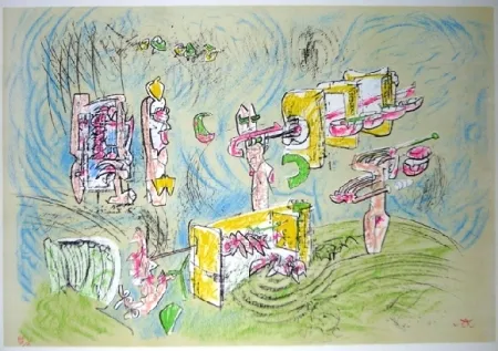 Lithograph Matta - La vitesse du sort