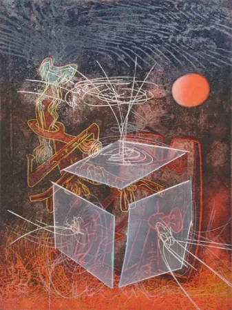 Etching And Aquatint Matta - L'ame est une Couronne