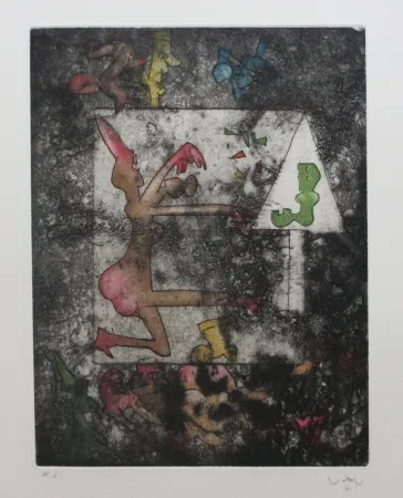 Etching And Aquatint Matta - L'Angle Mère