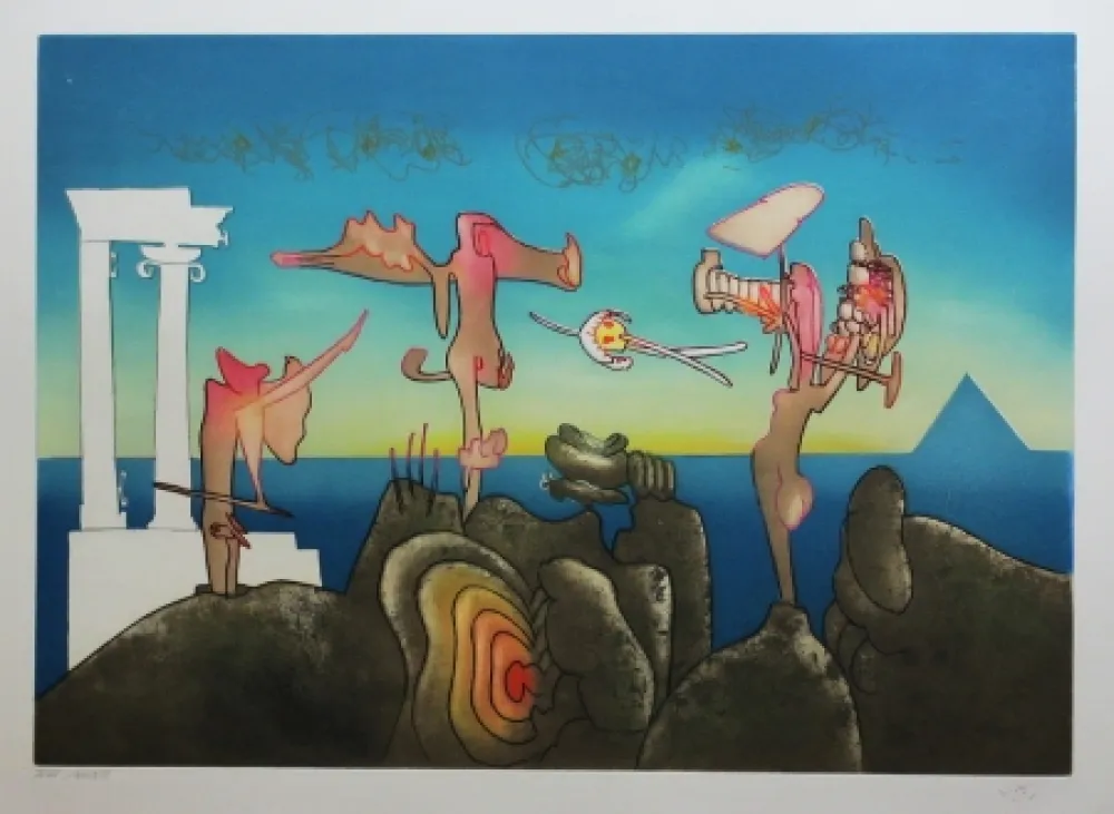 Etching And Aquatint Matta - L'arc obscur des heures