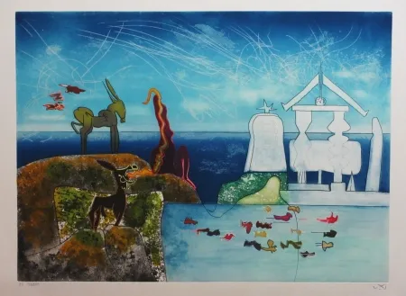 Etching And Aquatint Matta - L'Arc obscur des heures