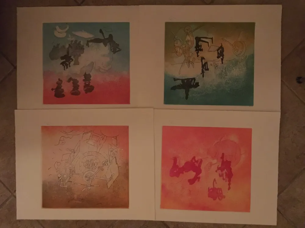 Etching And Aquatint Matta - L'autoapocalipse (portfolio of 4)