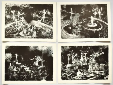 Lithograph Matta - Le acque d'arno