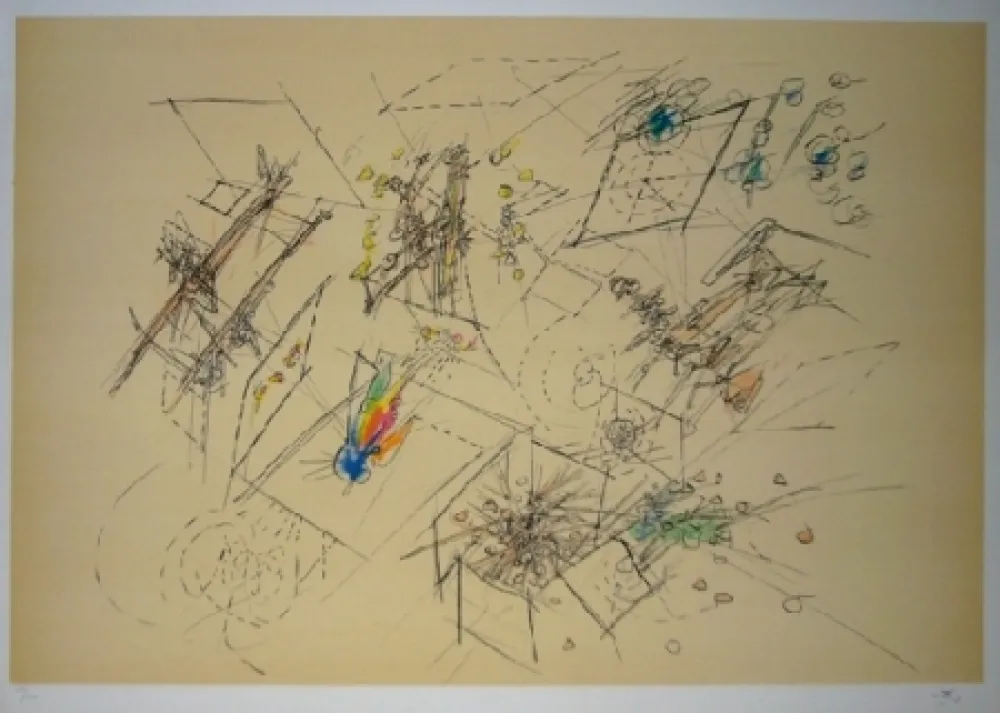 Lithograph Matta - Le doute des trois mondes