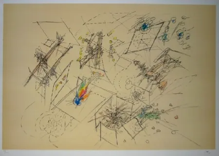 Lithograph Matta - Le doute des trois mondes