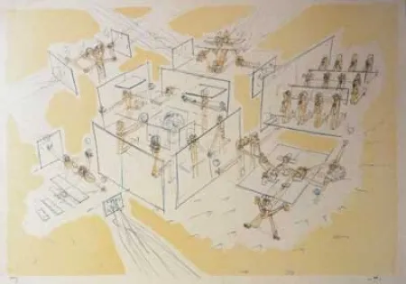 Lithograph Matta - Les Convaincus