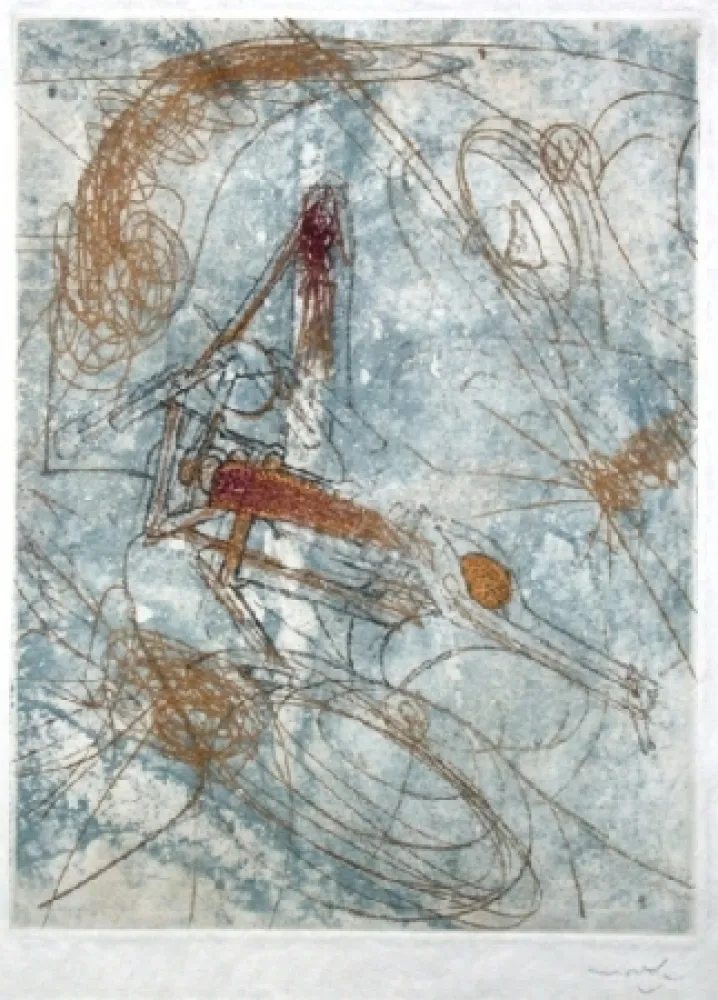 Etching And Aquatint Matta - Les damnations
