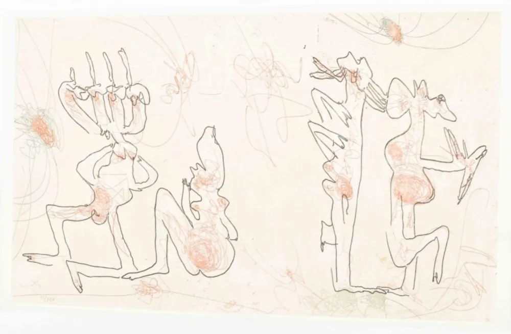 Etching And Aquatint Matta - Les mots dans la peinture (complete book + print)