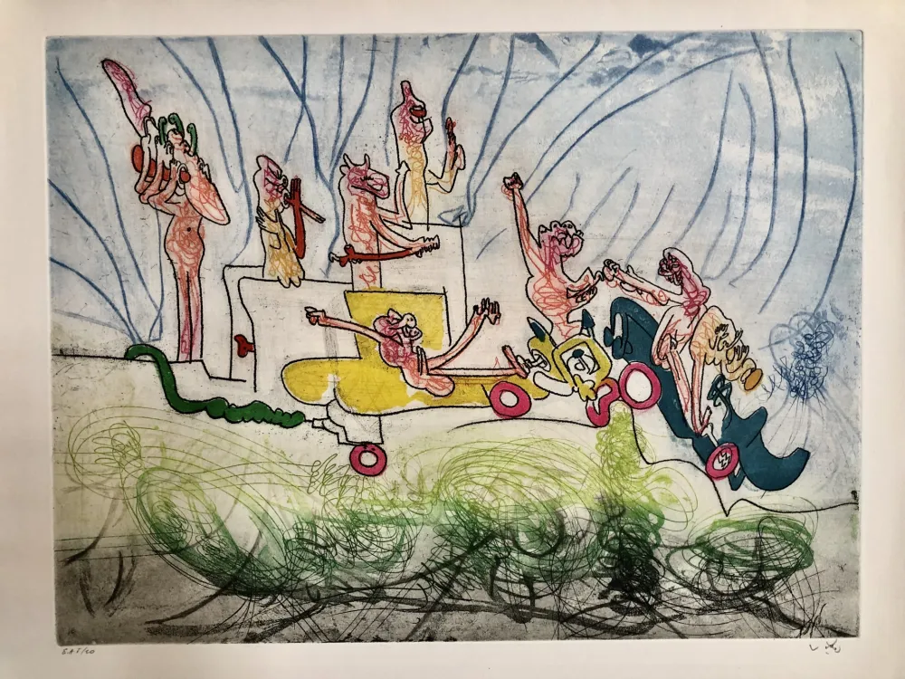 Etching Matta - Les oh tomobiles- image II