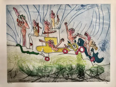 Etching Matta - Les oh tomobiles- image II