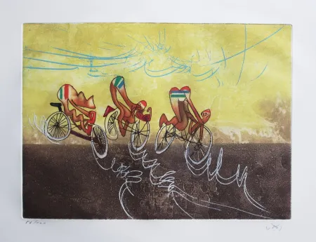 Etching And Aquatint Matta - Les Transesports