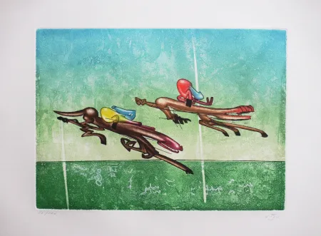 Etching And Aquatint Matta - Les Transesports