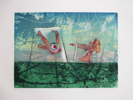 Etching And Aquatint Matta - Les Transesports