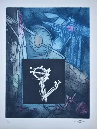 Etching And Aquatint Matta - Les Voix