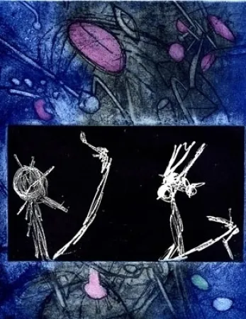 Etching And Aquatint Matta - Les voix  (suite)