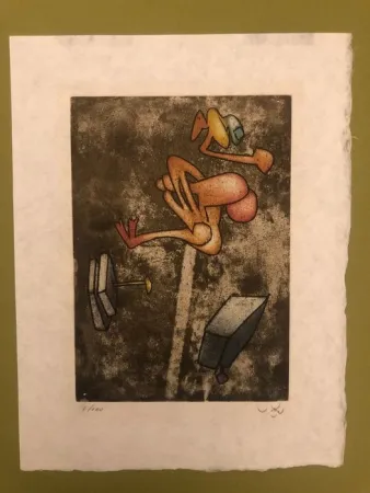 Etching And Aquatint Matta - Mots desserre freins planche 2