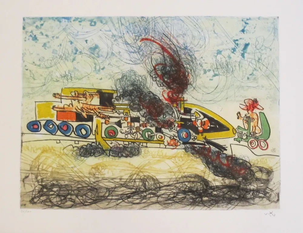 Etching And Aquatint Matta - Oh! Tomobiles