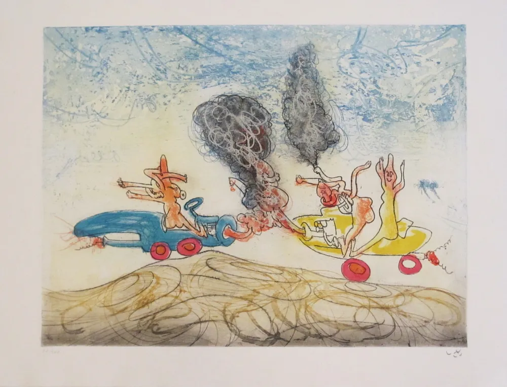 Etching And Aquatint Matta - Oh! Tomobiles