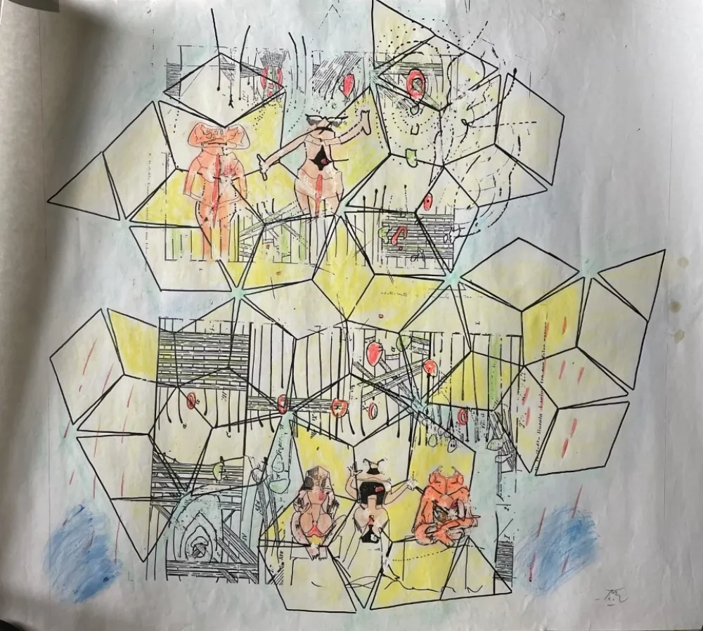 No Technical Matta - Original mixed media work