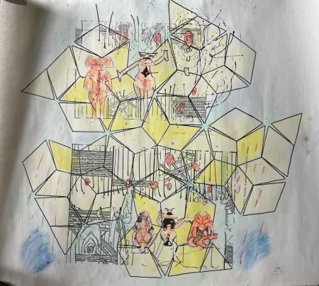 No Technical Matta - Original mixed media work