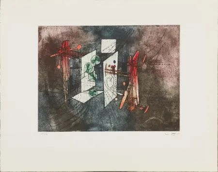 Etching And Aquatint Matta - Passage et sage du couple