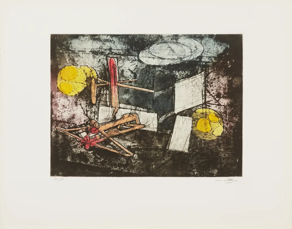 Etching And Aquatint Matta - Passage et sage du couple