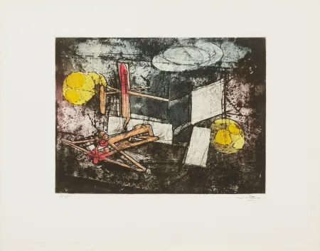 Etching And Aquatint Matta - Passage et sage du couple