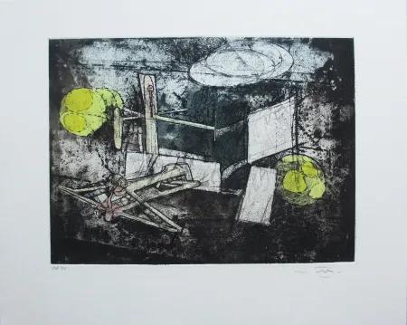 Etching And Aquatint Matta - Passage et sage du couple